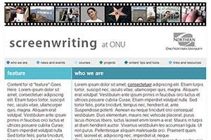 Screen Writing Class Website Design