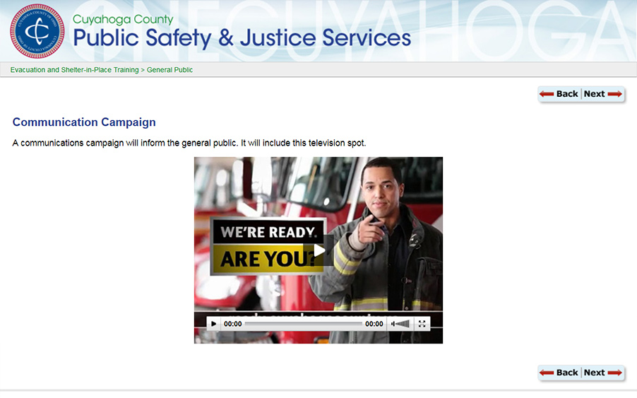 Video for television to raise awareness about the campaign